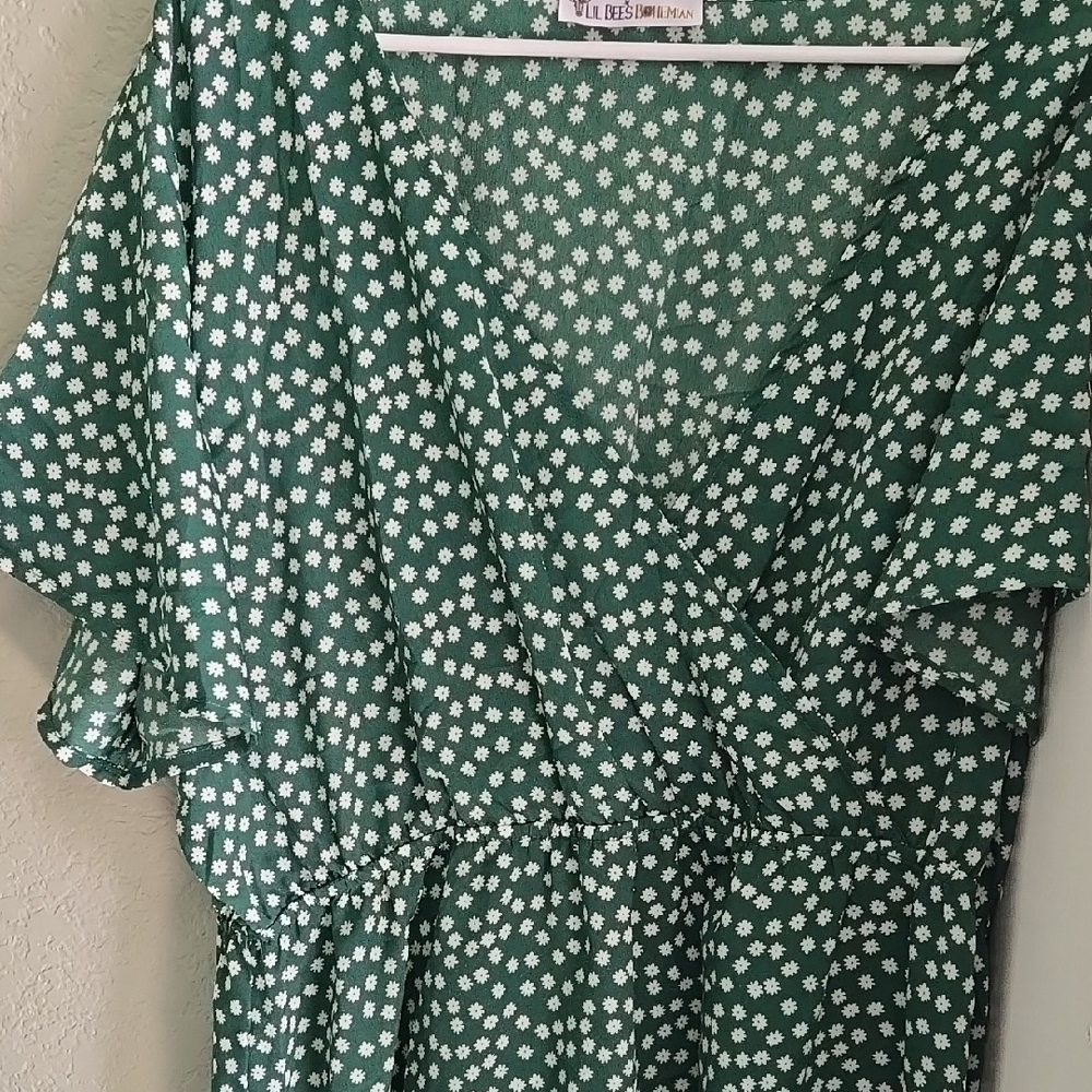 Green Floral Dress